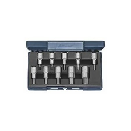 Garant Hex Bit Socket Set, 1/2 inch Dr, 10 Pc, 4 mm to 19 mm, 639402 10 639402 10